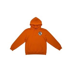 Dragon Ball Z King Kai Symbol Hoodie Mens Orange Excellent Pullover Graphic